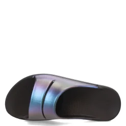 OOFOS Women's , OOahh Slide Sandal Midnight Spectre