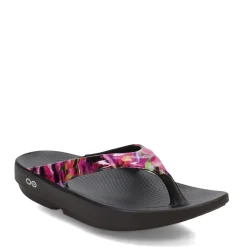 Discount OOFOS Women's , OOlala Sandal Neon Rose