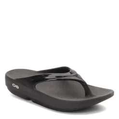 OOFOS Women's , OOlala Sandal Black Patent