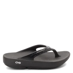 OOFOS Women's , OOlala Sandal Black Patent