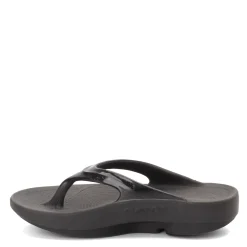 OOFOS Women's , OOlala Sandal Black Patent
