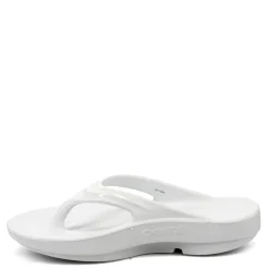 New OOFOS Women's , Oolala Sandal White