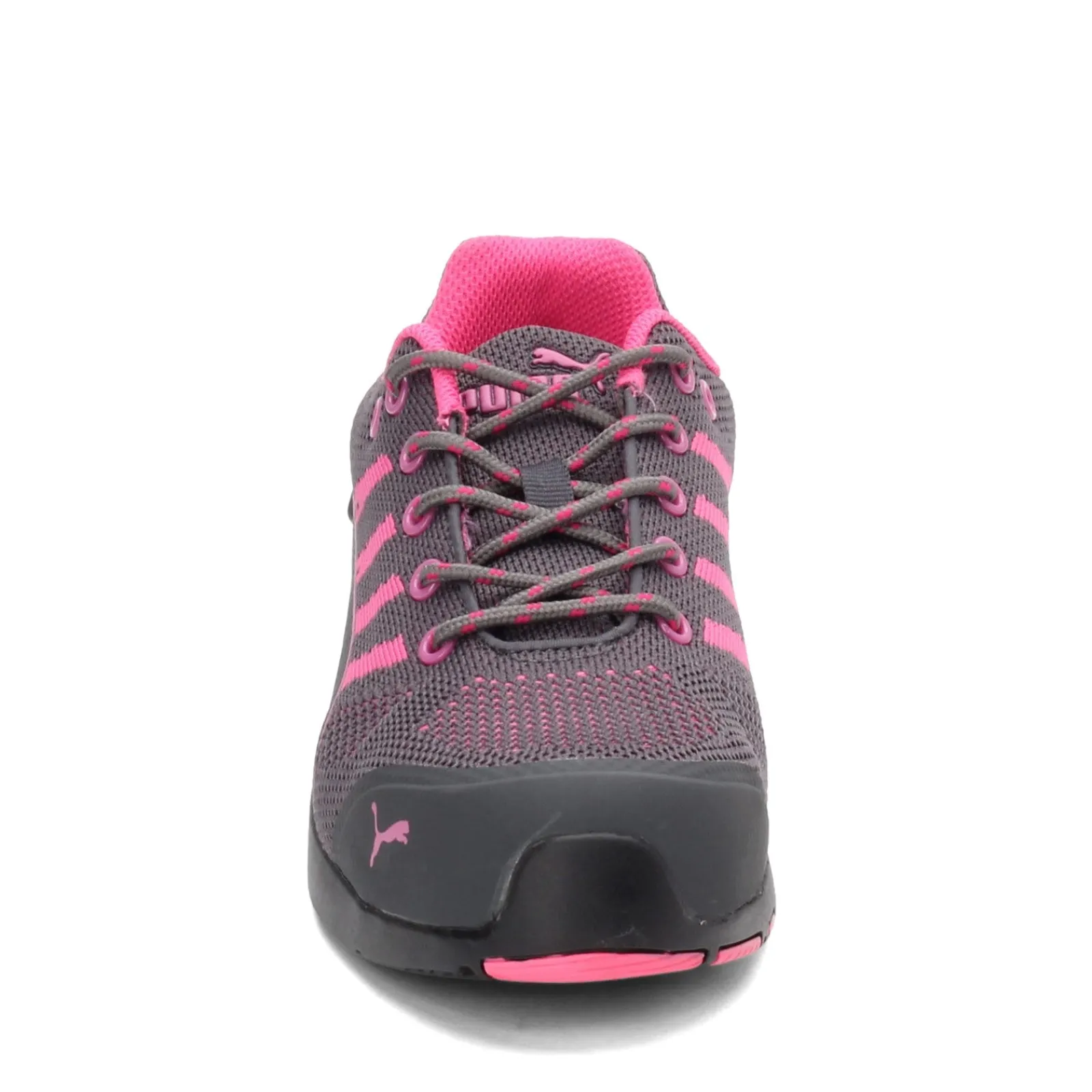 Best Puma Safety Women's Puma, Celerity Knit Steel Toe Work Shoe Gray Pink