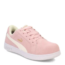 Clearance Puma Safety Women's Puma, Iconic Suede Low Work Shoe Pink