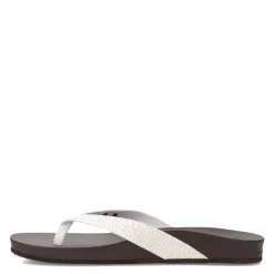 Outlet Reef Women's , Cushion Bounce Court Thong Sandal Brown Sassy
