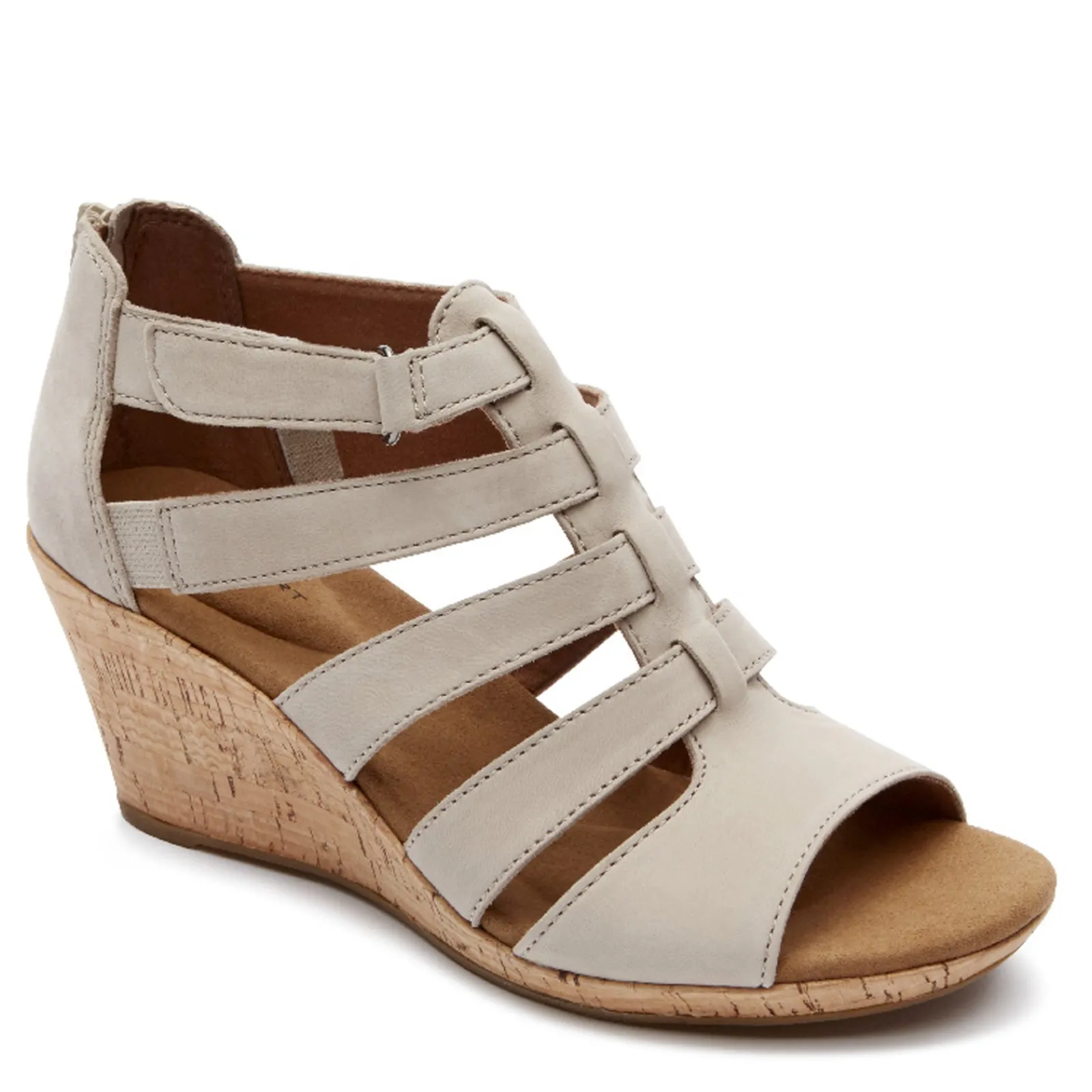Clearance Rockport Women's , Briah Gladiator Sandal Taupe Medium