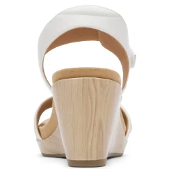 Outlet Rockport Women's , Briah II Two Band Sandal White