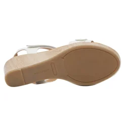Outlet Rockport Women's , Briah II Two Band Sandal White