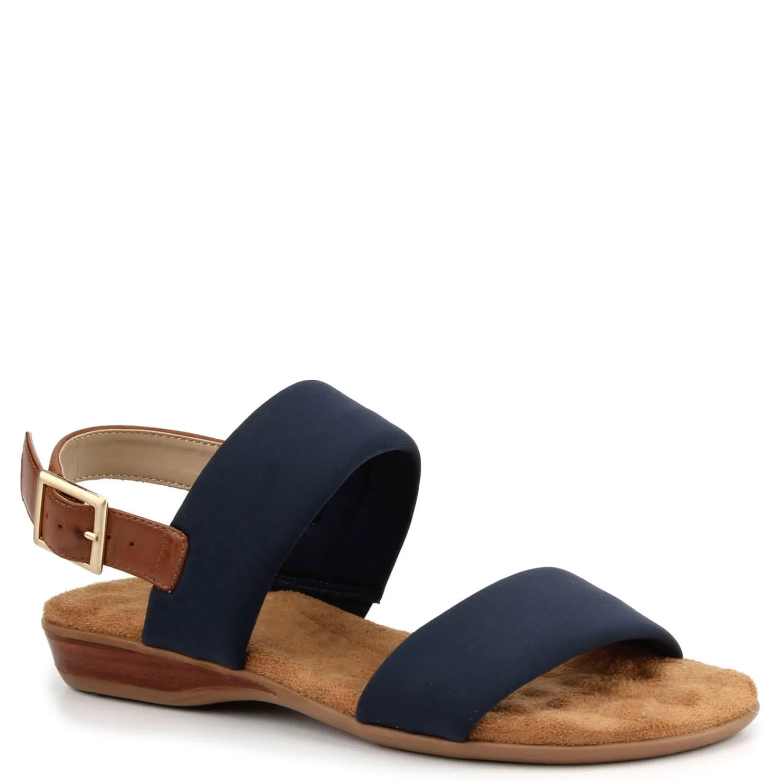 Discount Ros Hommerson Women's , Cabana Sandal Navy Fabric/ Tan Leather