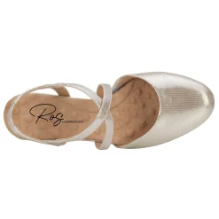 Best Ros Hommerson Women's , Caliente Pump Silver Glitter Leather