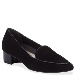 Best Ros Hommerson Women's , Honey Pump Black Suede/ Patent Leather