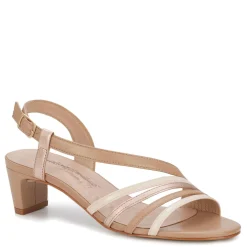New Ros Hommerson Women's , Lettie Sandal Rose Gold Metallic Leather