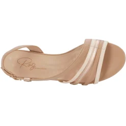 Discount Ros Hommerson Women's , Lettie Sandal Rose Gold Metallic Leather