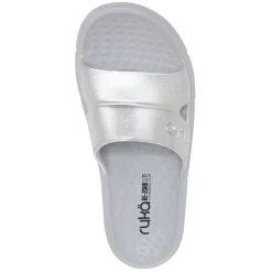 Hot Ryka Women's , Restore Slide Recovery Sandal Silver Grey