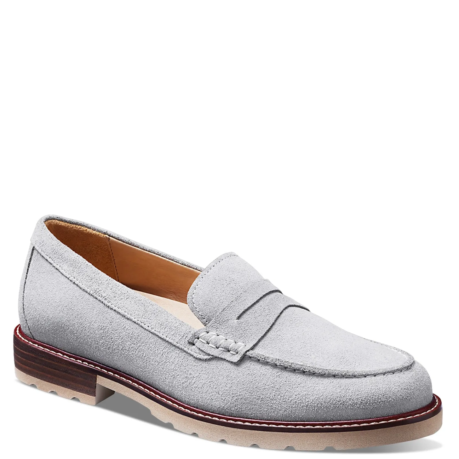 Online Samuel Hubbard Women's , Tailored Traveler Loafer Light Grey Suede