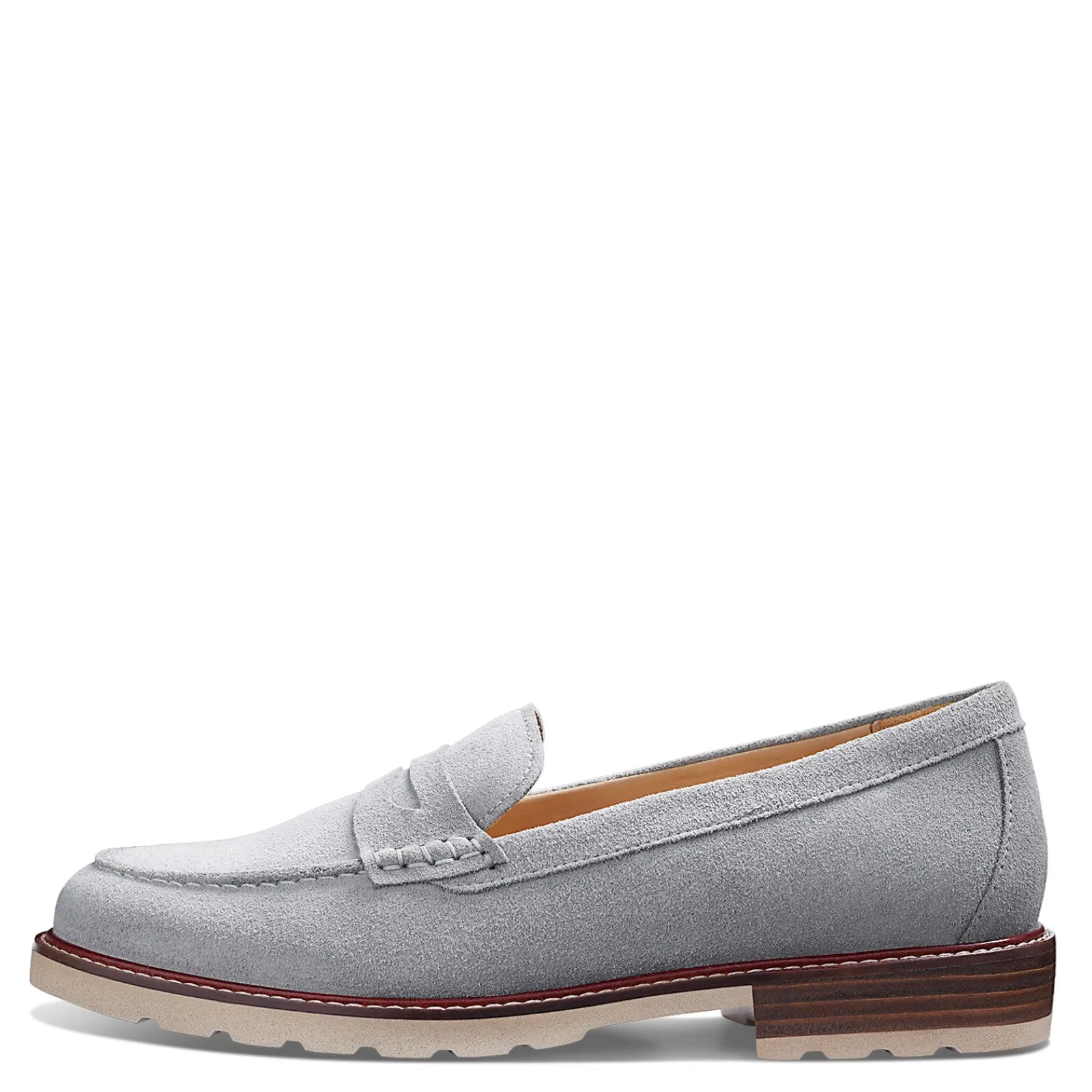 Online Samuel Hubbard Women's , Tailored Traveler Loafer Light Grey Suede