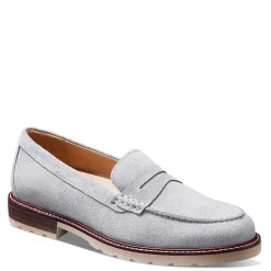 Discount Samuel Hubbard Women's , Tailored Traveler Loafer Light Grey Suede