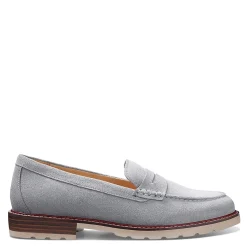 Discount Samuel Hubbard Women's , Tailored Traveler Loafer Light Grey Suede