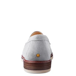 Discount Samuel Hubbard Women's , Tailored Traveler Loafer Light Grey Suede