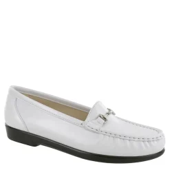 Clearance SAS Women's , Metro Slip-On Loafer White