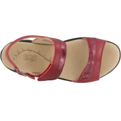Discount SAS Women's , Nudu Sandal Red Cabaret