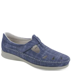 Clearance SAS Women's , Roamer Slip-On Blue Plaid