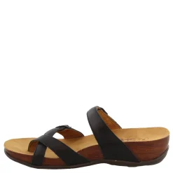 Discount SAS Women's , Shelly Toe Loop Slide Sandal Black