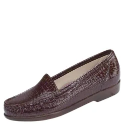 New SAS Women's , Simplify Loafer Brown Croc