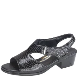 Online SAS Women's , Suntimer Sandal Black Croc