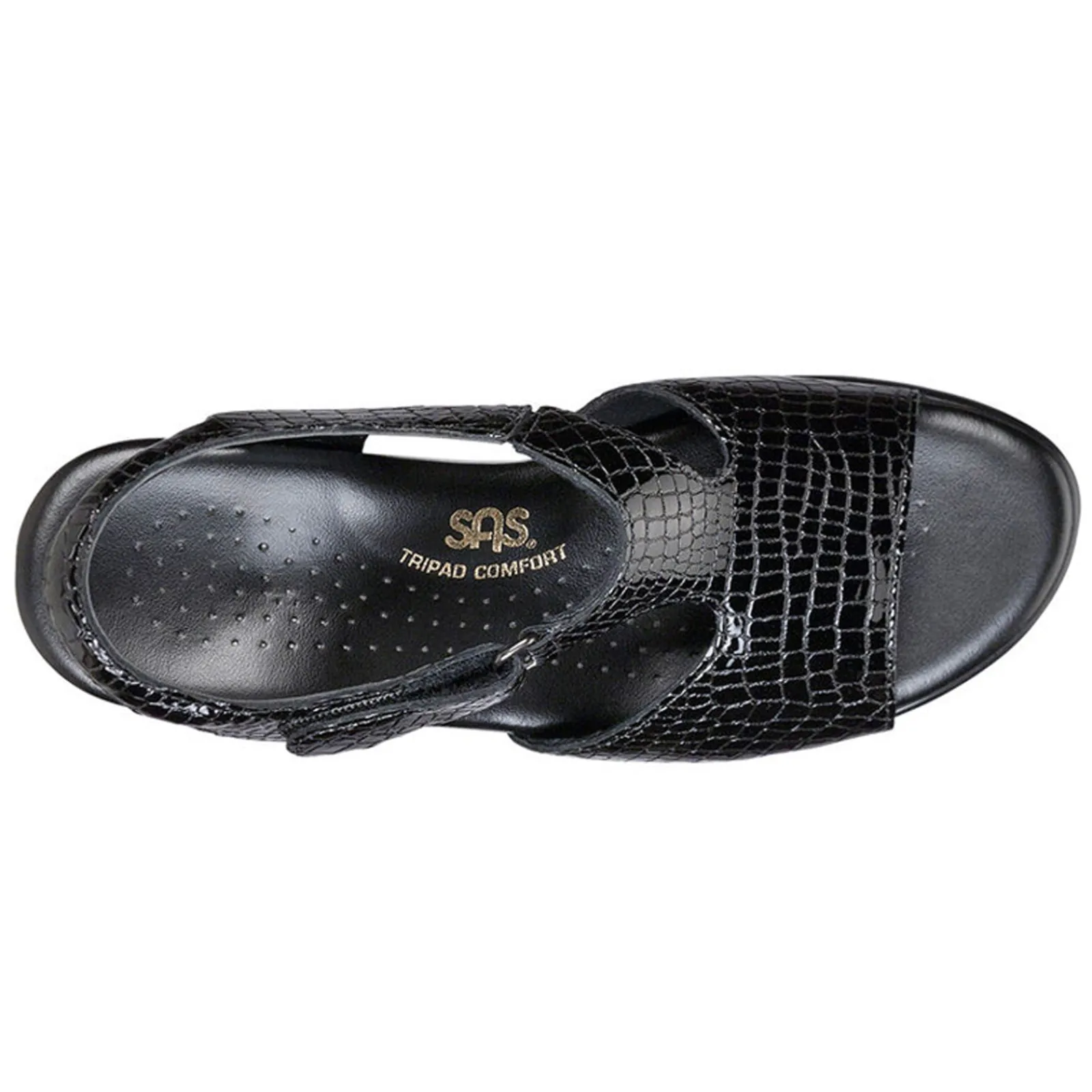 Online SAS Women's , Suntimer Sandal Black Croc