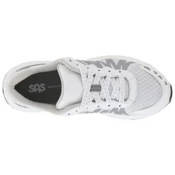 SAS Women's , Tempo Sneaker White Silver