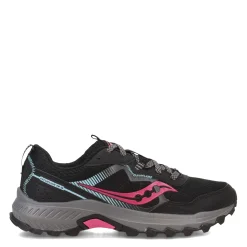 New Saucony Women's , Excursion TR16 Trail Running Shoe Black/Fuschia