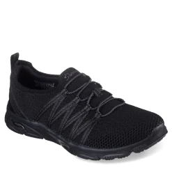 Best Skechers Women's , Arch Fit: Sunny - Creative Pass Sneaker Black/Black