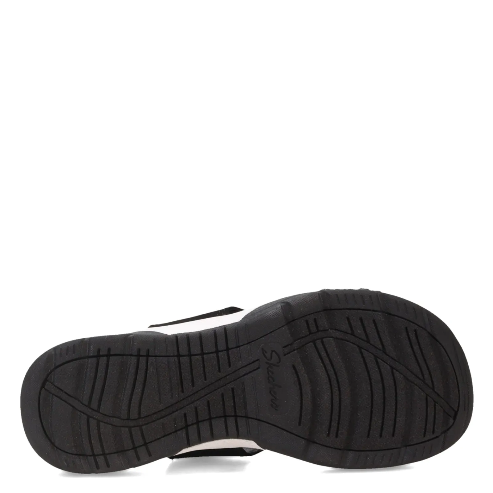 New Skechers Women's , Arch Fit Reggae Sport Sandal Black/White