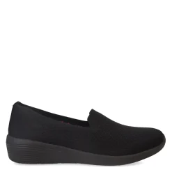 Outlet Skechers Women's , Arya - Clear Skies Slip-On Black/Black