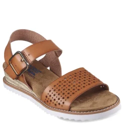Sale Skechers Women's , BOBS Desert Kiss - Sunny Flair Sandal Luggage