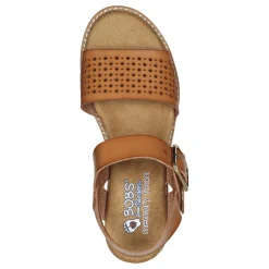 Sale Skechers Women's , BOBS Desert Kiss - Sunny Flair Sandal Luggage