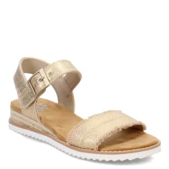 Online Skechers Women's , BOBS Desert Kiss - Gold Crush Sandal Champagne