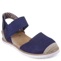 Outlet Skechers Women's , BOBS Desert Kiss - Sun Shining Sandal Navy