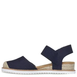 Outlet Skechers Women's , BOBS Desert Kiss - Sun Shining Sandal Navy