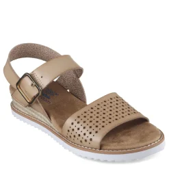 Outlet Skechers Women's , BOBS Desert Kiss - Sunny Flair Sandal Natural
