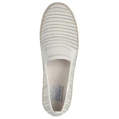 Clearance Skechers Women's , BOBS Flexpadrille 3.0 - Moon Edge Slip-On White Multi