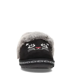 Online Skechers Women's , BOBS Too Cozy - Meow Pajamas Slipper Black