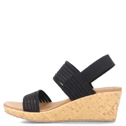 Discount Skechers Women's Cali, Beverlee - Sheer Luck Sandal Black