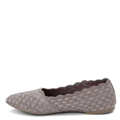 Hot Skechers Women's , Cleo - Honeycomb Flat Dark Taupe