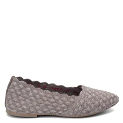 Skechers Women's , Cleo - Honeycomb Flat Dark Taupe