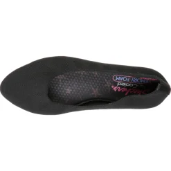 Online Skechers Women's , Cleo Bewitch Flat - Wide Width Black