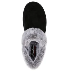 Outlet Skechers Women's , Cozy Campfire Fresh Toast Slipper Black