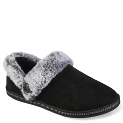 Hot Skechers Women's , Cozy Campfire Fresh Toast Slipper - Wide Width Black