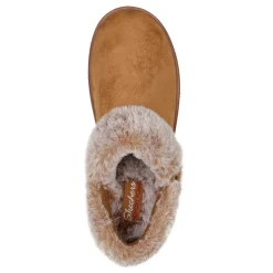 Clearance Skechers Women's , Cozy Campfire Fresh Toast Slipper - Wide Width Chestnut